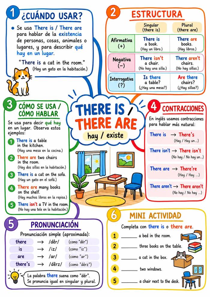 Mapa mental: There is / There are