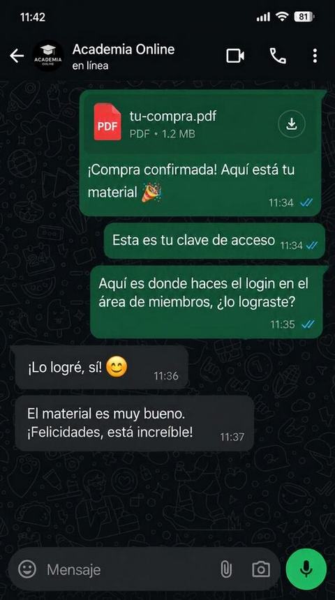 Testimonio de alumno por WhatsApp 3